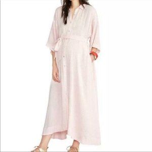 Hatch Elsa belted shirt dress Maternity Dress in Rose Stripe Size 1 or US Small